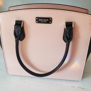 Kate Spade Leather Handbag Pink and Black